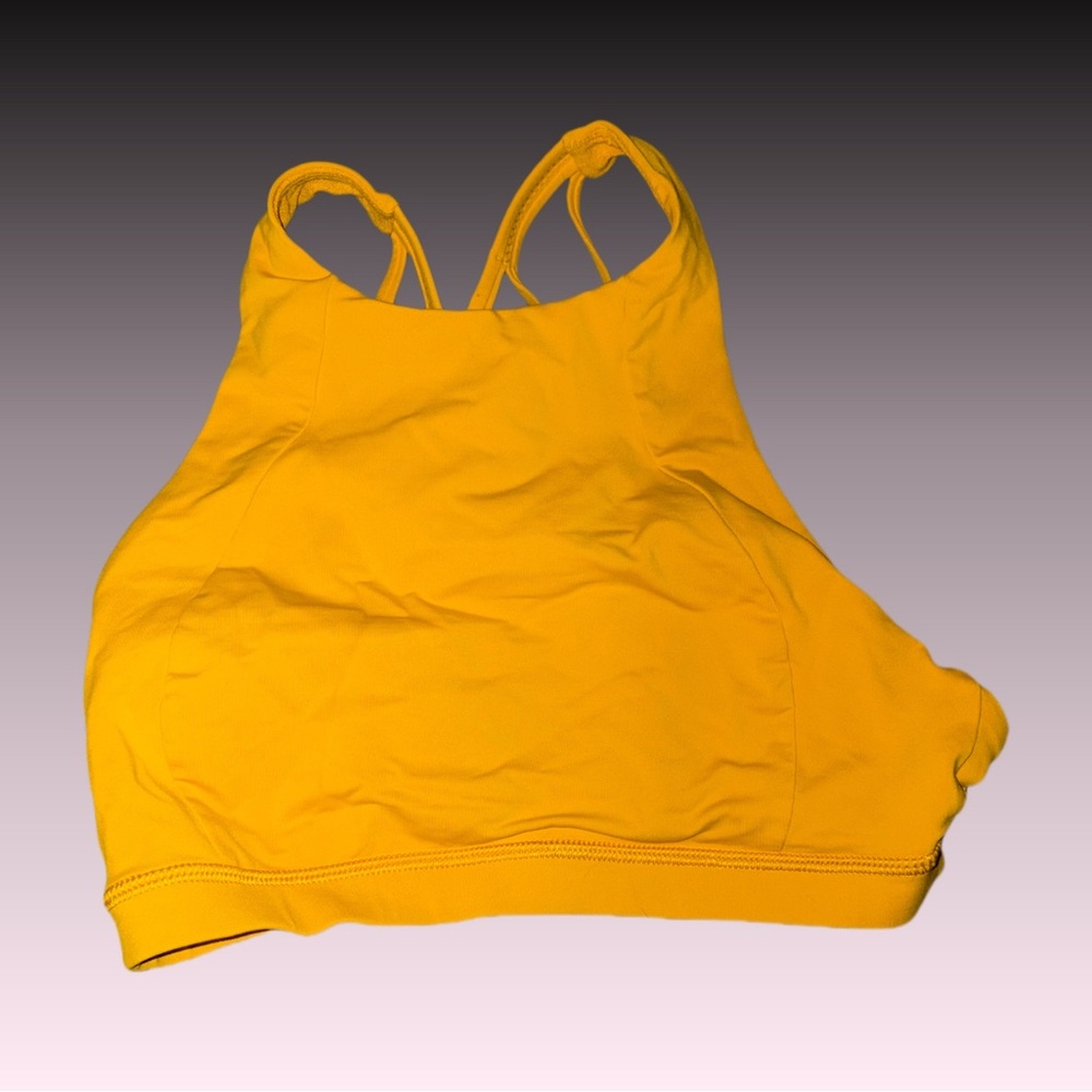 Women's  Lululemon Yellow Sports Bra size 4